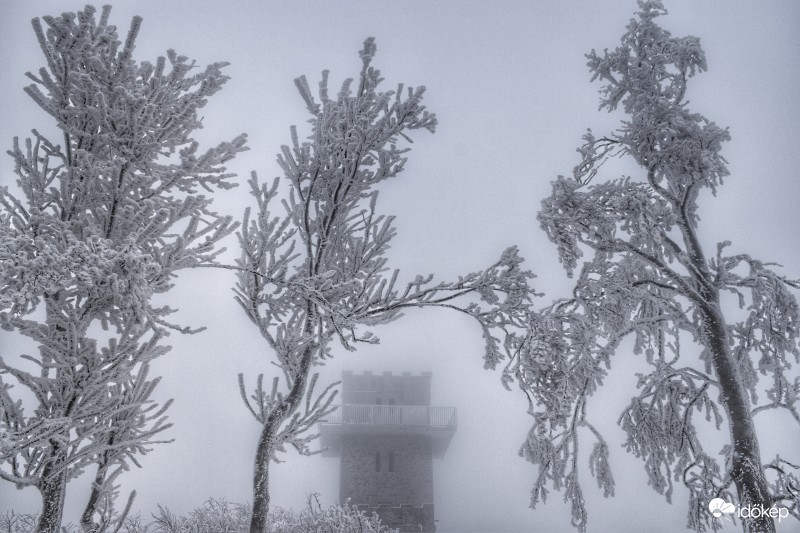 Havas, zúzmarás táj az Írott-kőről 2017.02.11.