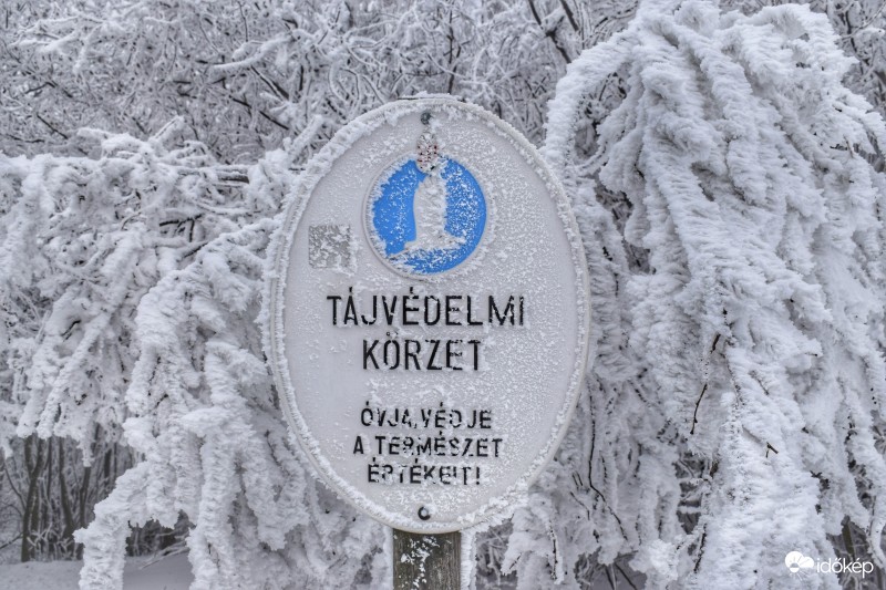 Havas, zúzmarás táj az Írott-kőről 2017.02.11.