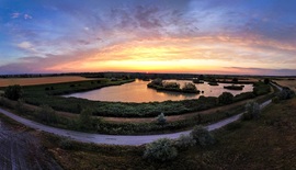 Naplemente fentről nézve