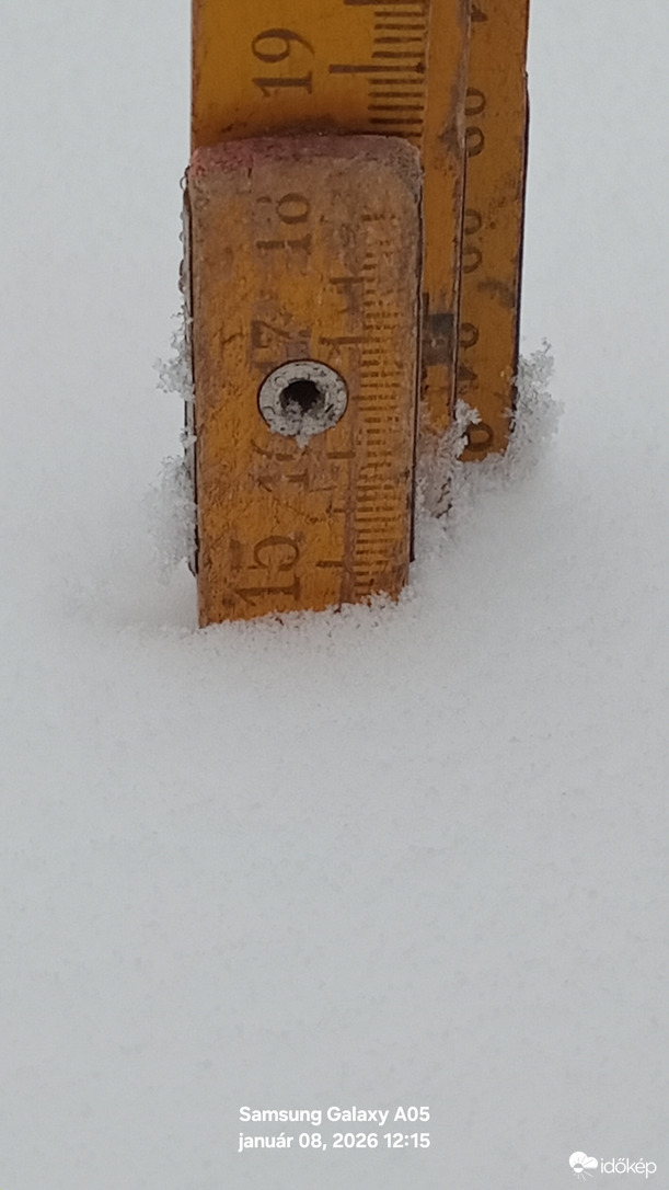 Csegöld 2.nap alatt leesett hómenyiség.