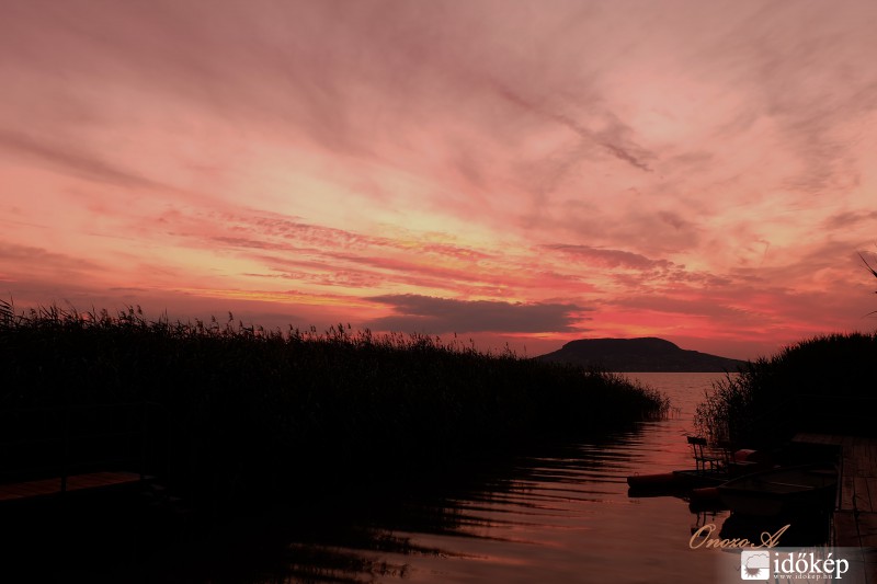Egy badacsonyi naplemente