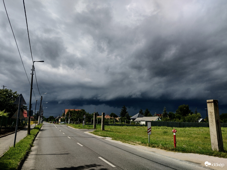 Újabb gyönyörű Szupercella csapott le Győrre