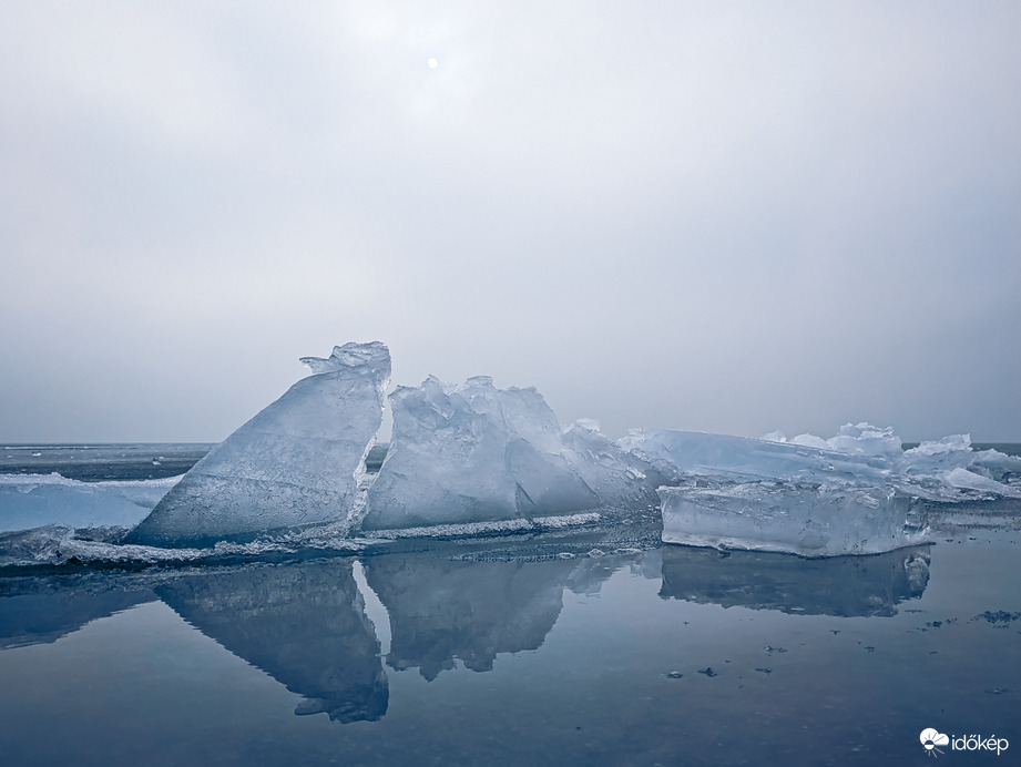 Jégtáblák a rianás mentén