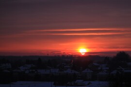 ... pár percre kikandikált a Nap ...