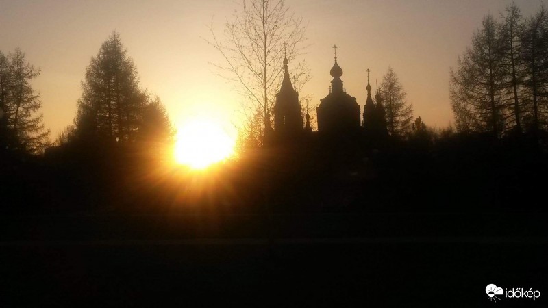 Szibériai naplemente Cseljabinszkban