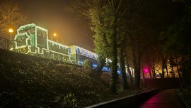 Mikulásvonat a végállomásán