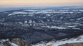 Miskolc egy része téli szemmel