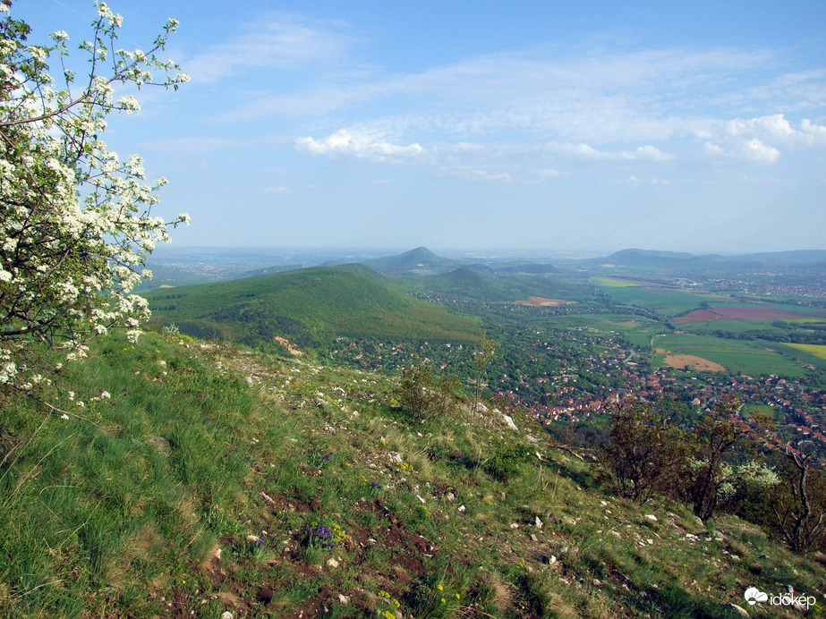 Kilátás a hegyoldalból