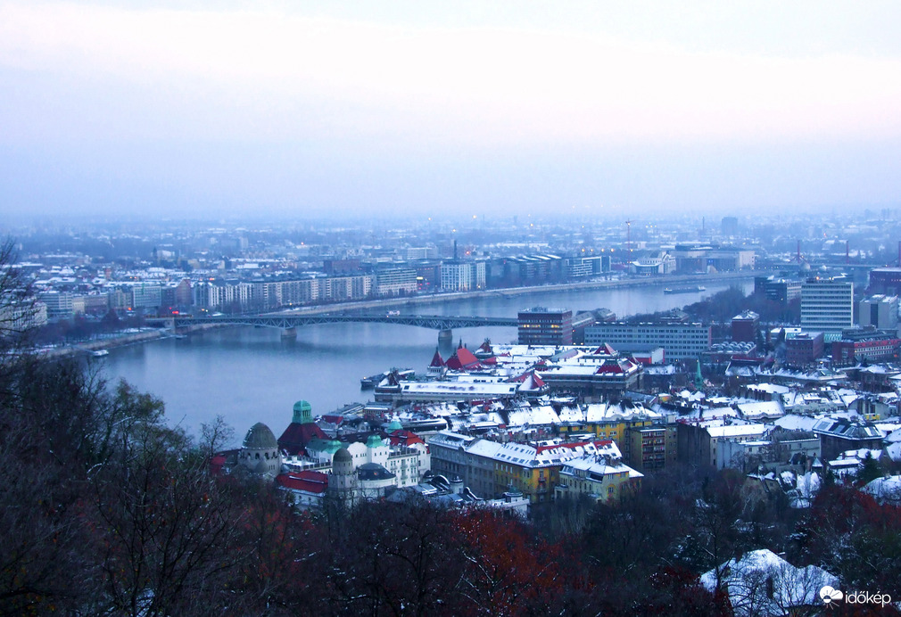 Havas, téli Budapest 