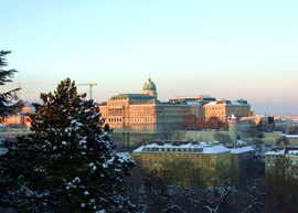 A Budai vár látványa tegnap délután 