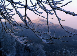 Jeges, zúzmarás reggel 