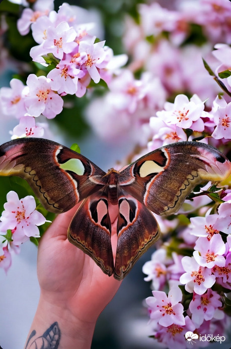 Attacus lorquinii nőstény