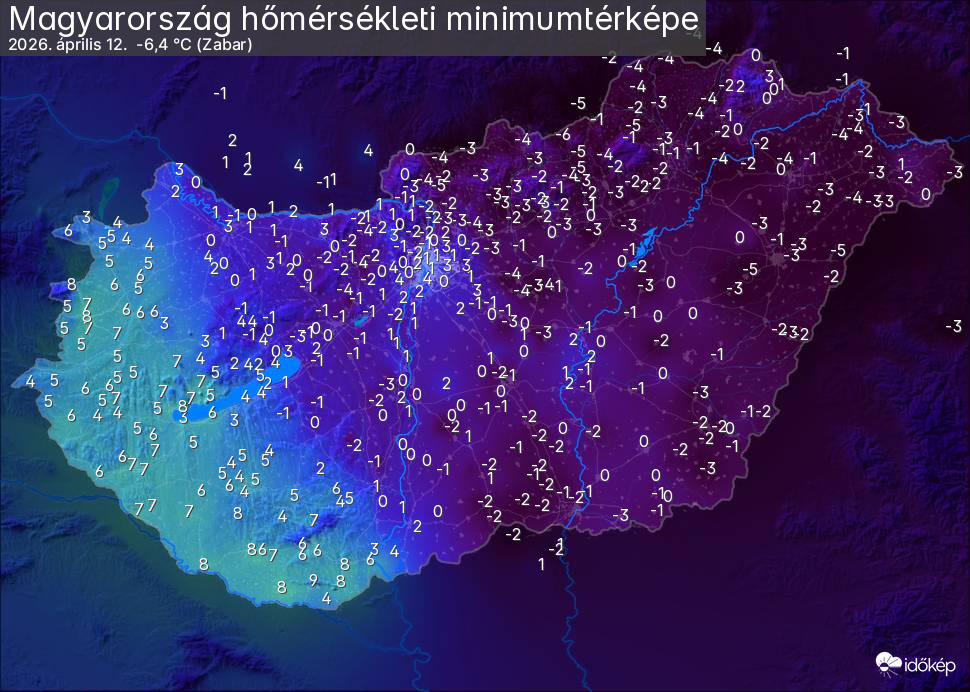 Vasérnap hajnali minimumok