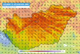 Jön a hidegfront, ismét támad a szél
