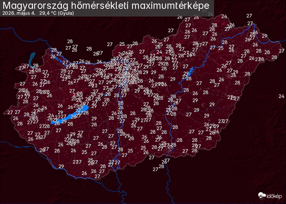 Nyári meleget hozott a hétfő