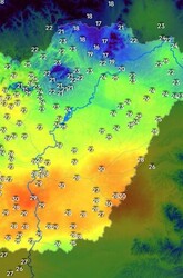Záporok, zivatarok hűtenek északkeleten