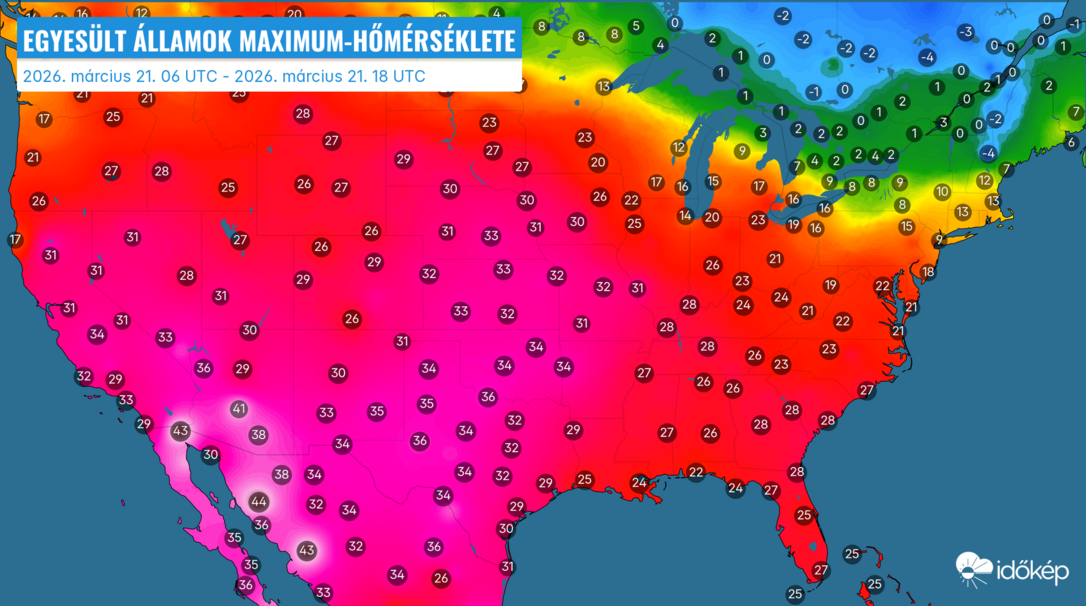 Szombati maximumok az USA-ban