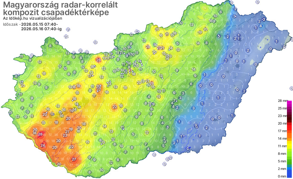Kelet kivételével már megázott az ország
