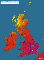35 fokot mértek Londonban