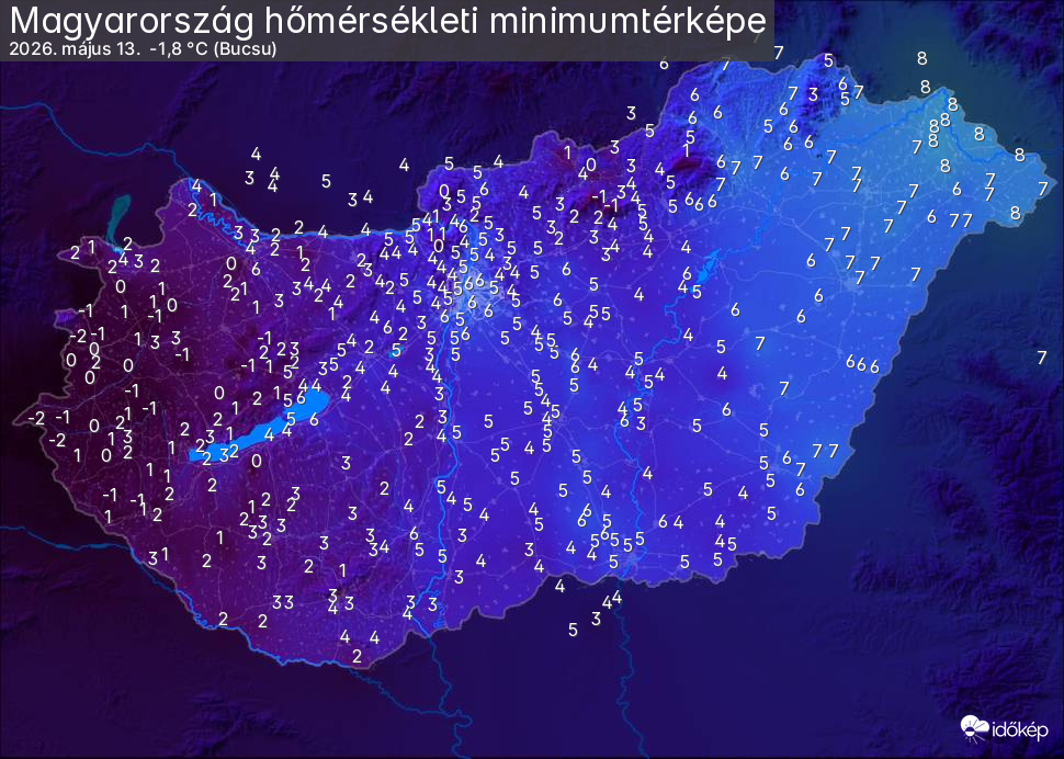 Fagyokat hozott nyugatra a második fagyosszent, Szervác