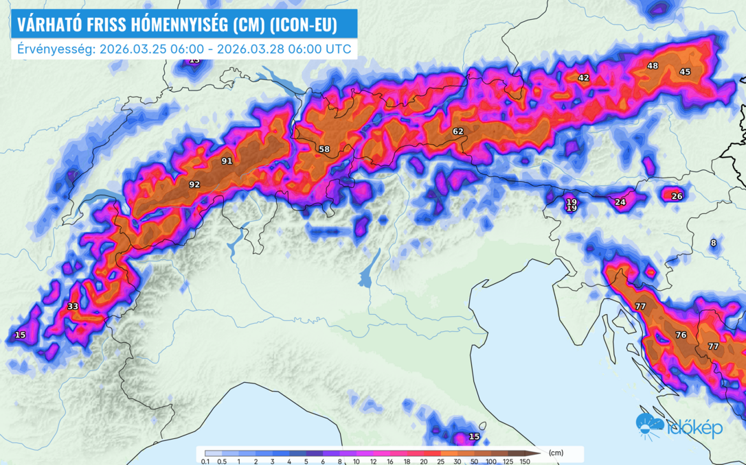Nagy havazás jön az Alpokba