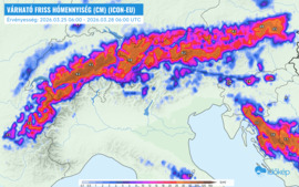 Nagy havazás jön az Alpokba
