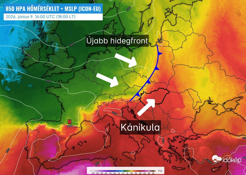 Szerdán jön az újabb hidegfront