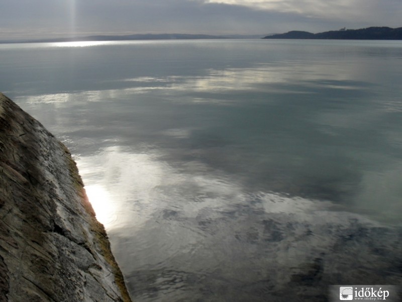 Tél a Balatonon.