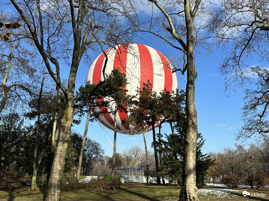 Hőlégballon a ligetben 