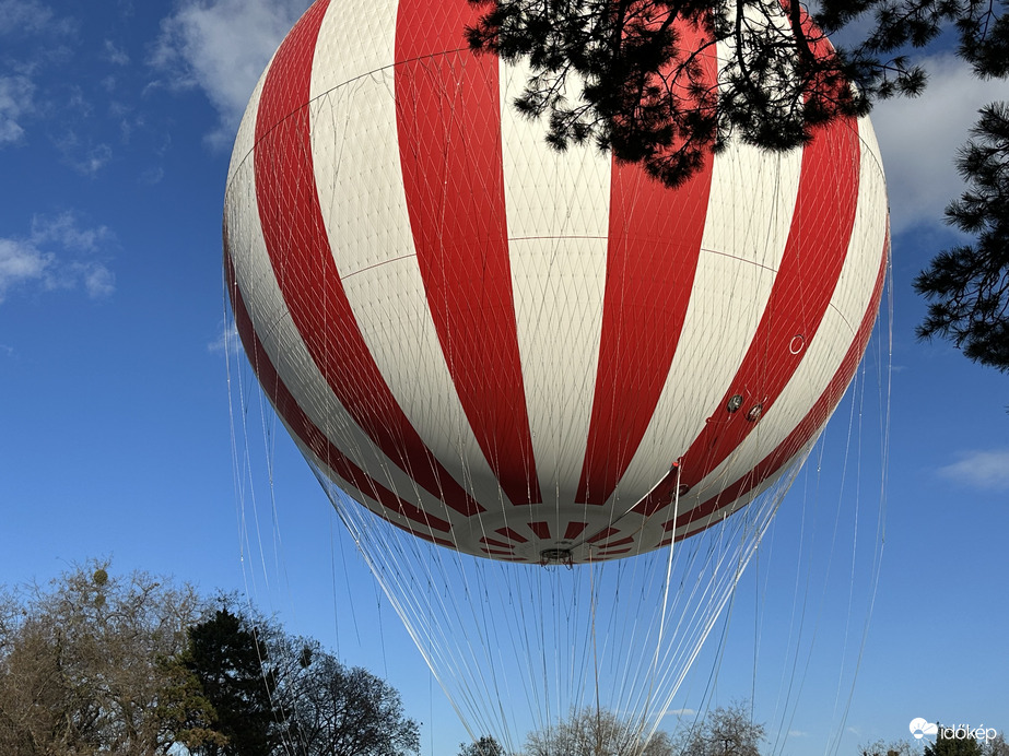 Hőlégballon a ligetben 