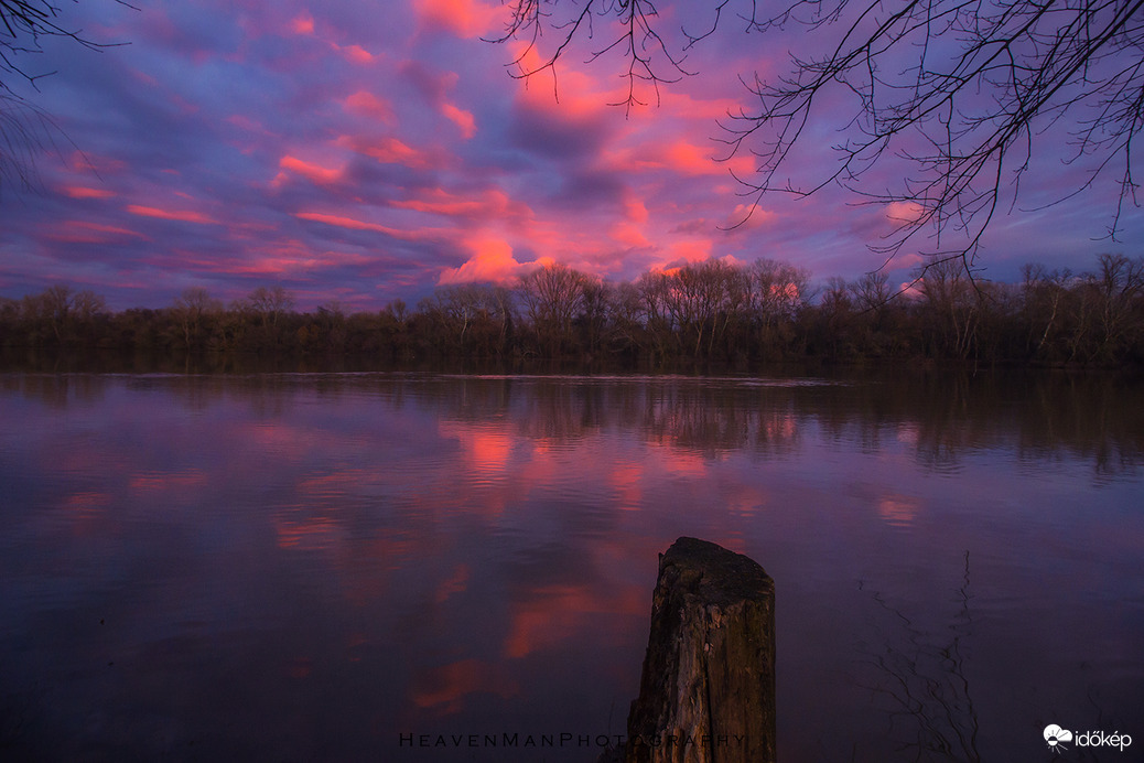 Januári színvarázs a Tiszán