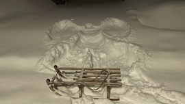 Szánkózik a hóangyal