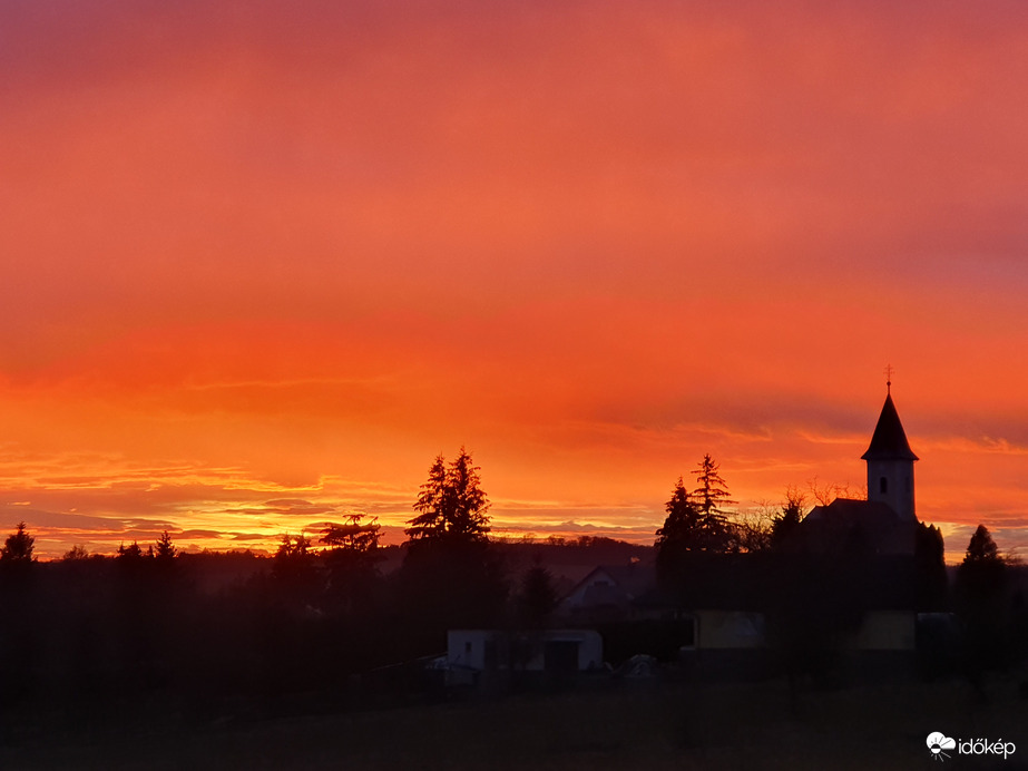 Nagylengyeli panoráma napnyugta után