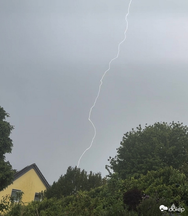 Hatalmas villám vágott bele egy fába Bonnban