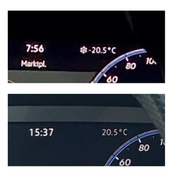 A hőmérséklet ellentétek!