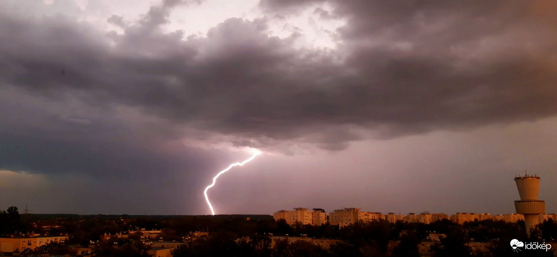 Szeged ma esti zivatar