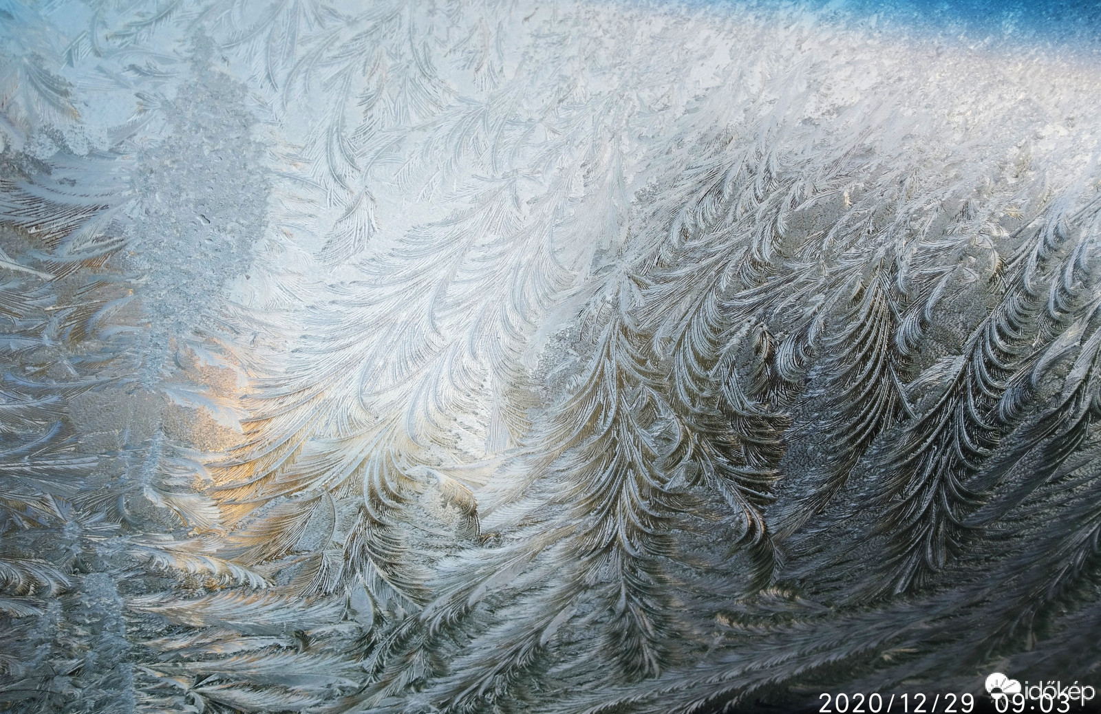 Jégvirág december végén Nemesbődön