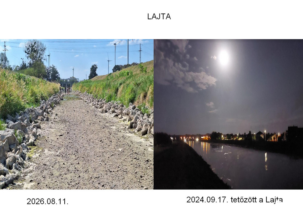 Lajta Mosonmagyaróvárra beérkező szakasza