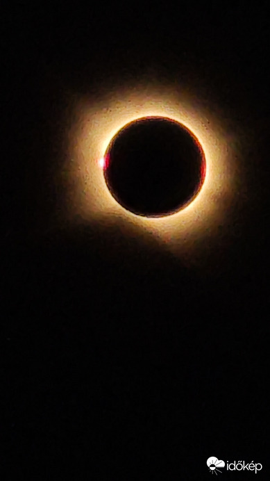 Moncayo hegyről a napfogyatkozás 