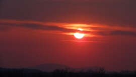 Kissé poros naplemente.