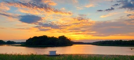 Naplemente Tiszafüreden a parton