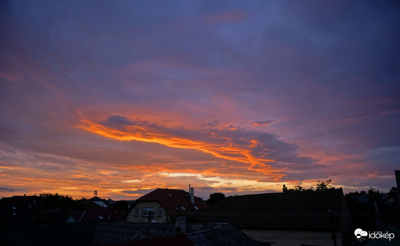 A mai naplemente Soroksáron. (1)