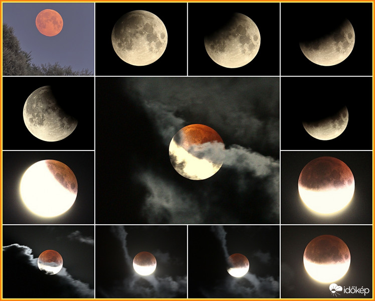 A tegnap esti részleges holdvarázs. :)