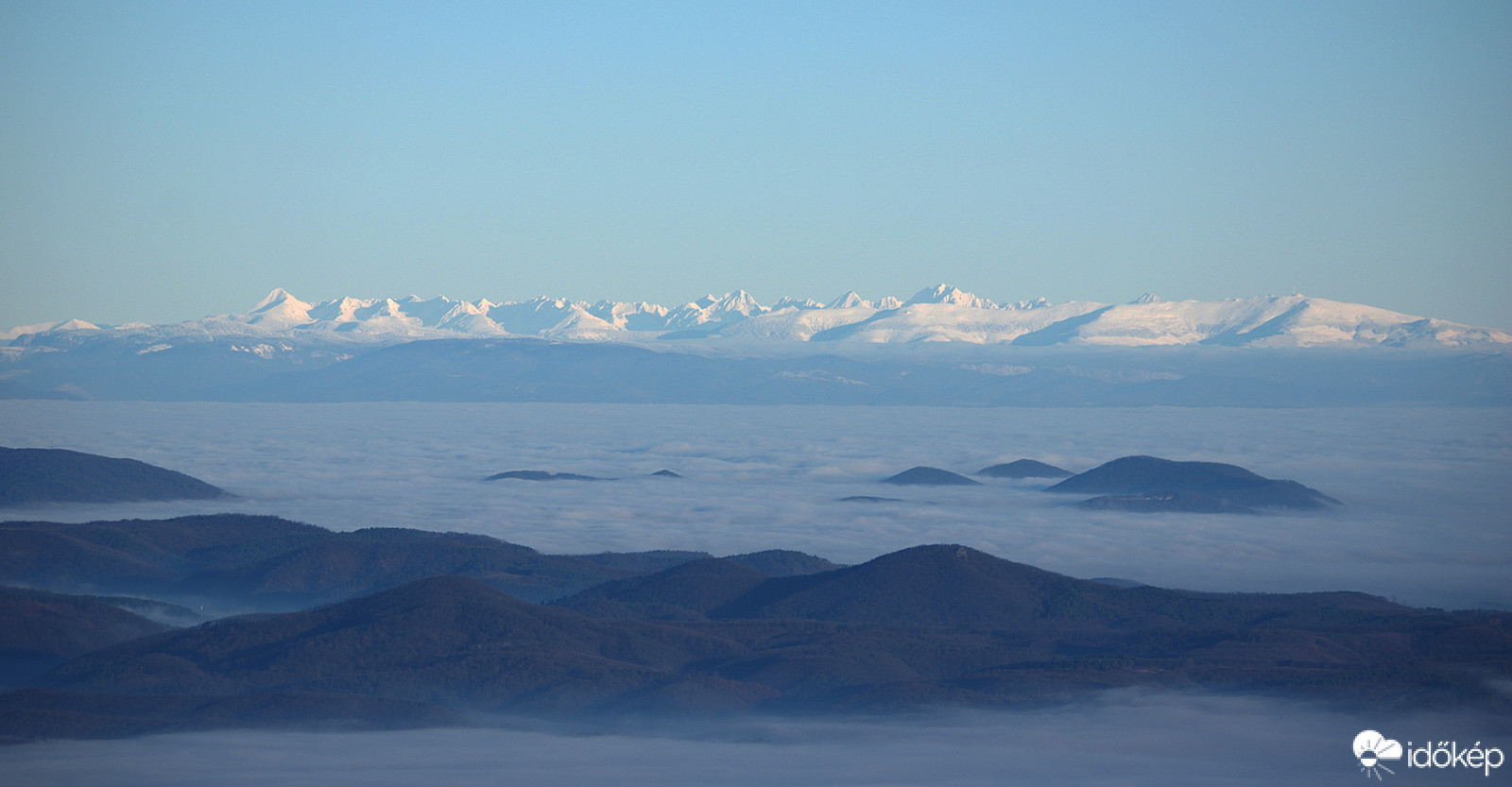 A Tátra a Galya-kilátóból