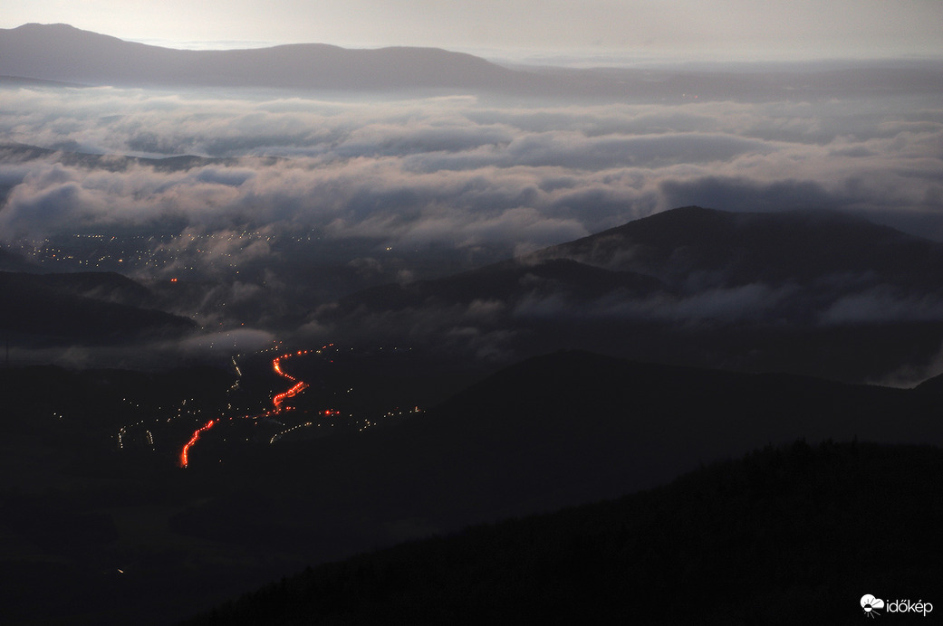 Esős nap után a Galya-kilátóban