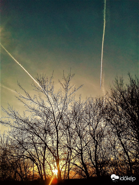 Tegnapi naplemente egy kis variálással 