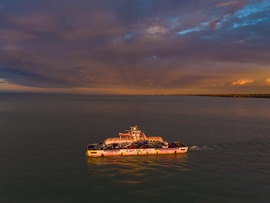 Naplemente a tihanyi csoben