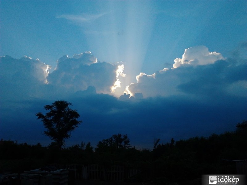 Zivatarfelhő és Tyndall