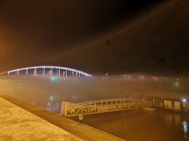 Köd a Tisza mentén