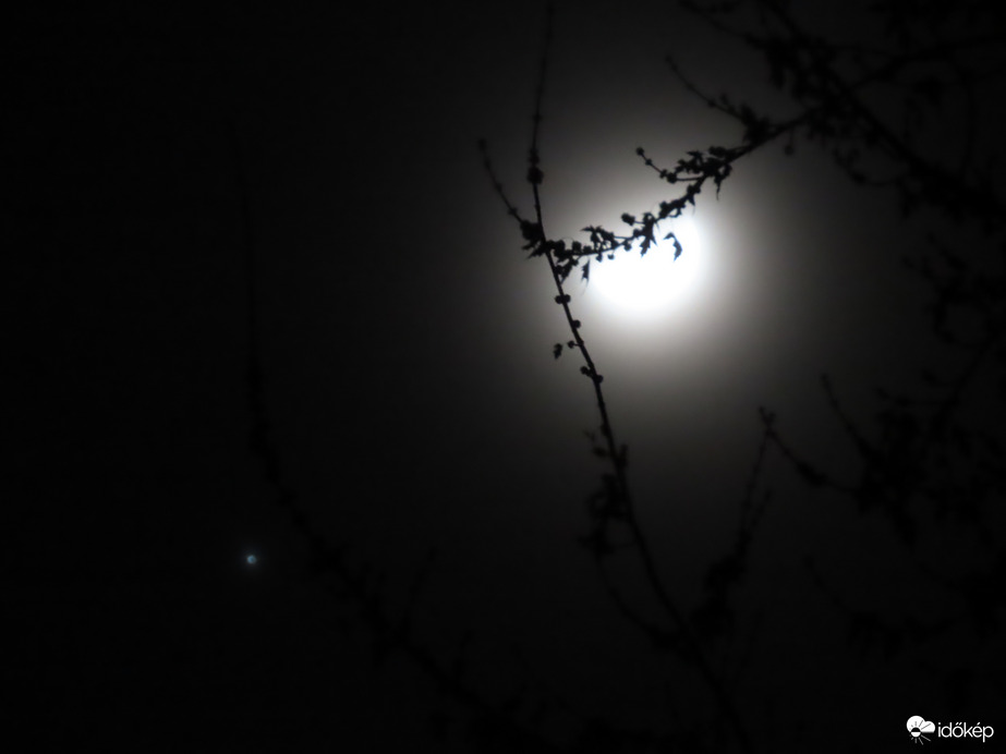 Hold-Jupiter együttállás 2024. 01 18. 22:08